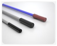 Temperature probes with plastic tube